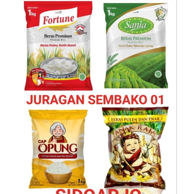 

GQDY6958 BERAS PREMIUM KEMASAN 1KG PUNEL PULEN PUTIH ALAMI MURAH RICE 1KG