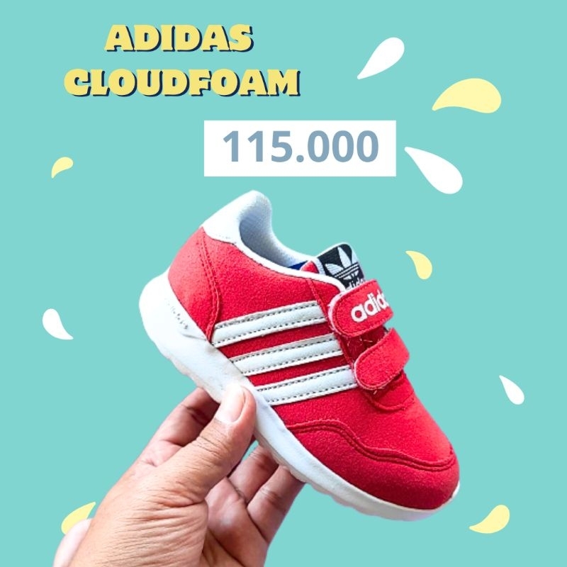 Sepatu Anak Adidas cloutfoum Laki Laki Dan Perempuan Umur 1 - 8 Tahun