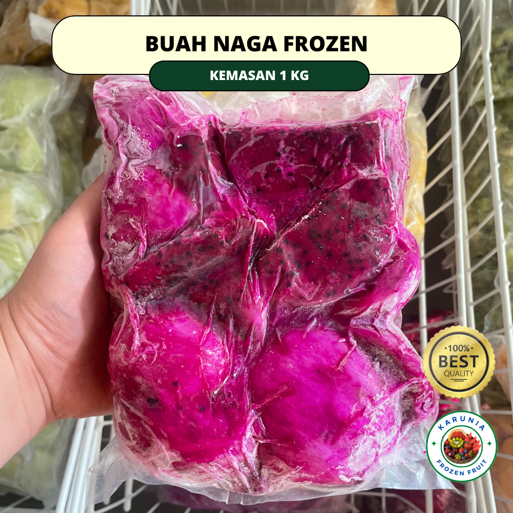 

PREMIUM ! Buah Beku Naga Merah 1 KG [GRADE A]/Frozen Red Dragon Fruit