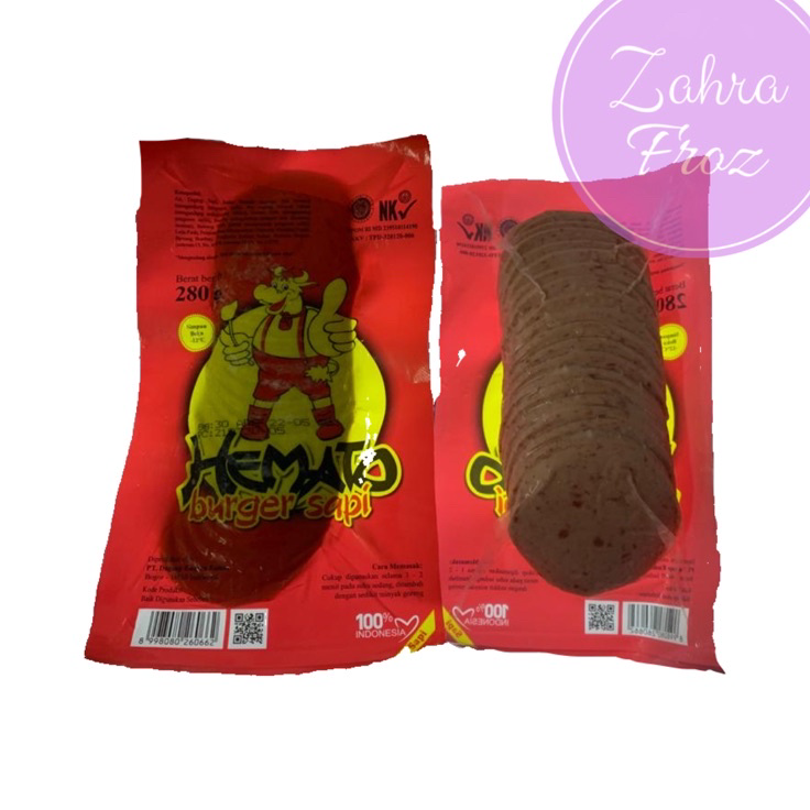

HFYC5068 HEMATO BURGER SAPI 280 GR