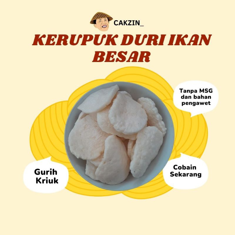 

KERUPUK DURI IKAN BESAR 250 GR