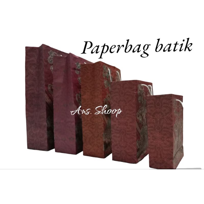 

paperbag kertas batik 20x35 isi 12 pic, tas kado
