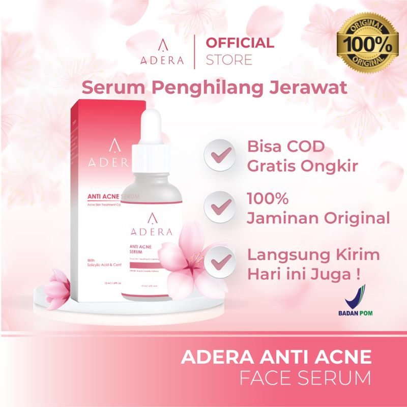 Serum Adera Skincare Anti Acne Serum Penghilang Bekas Jerawat Muka Berjerawat Original 100% RND02