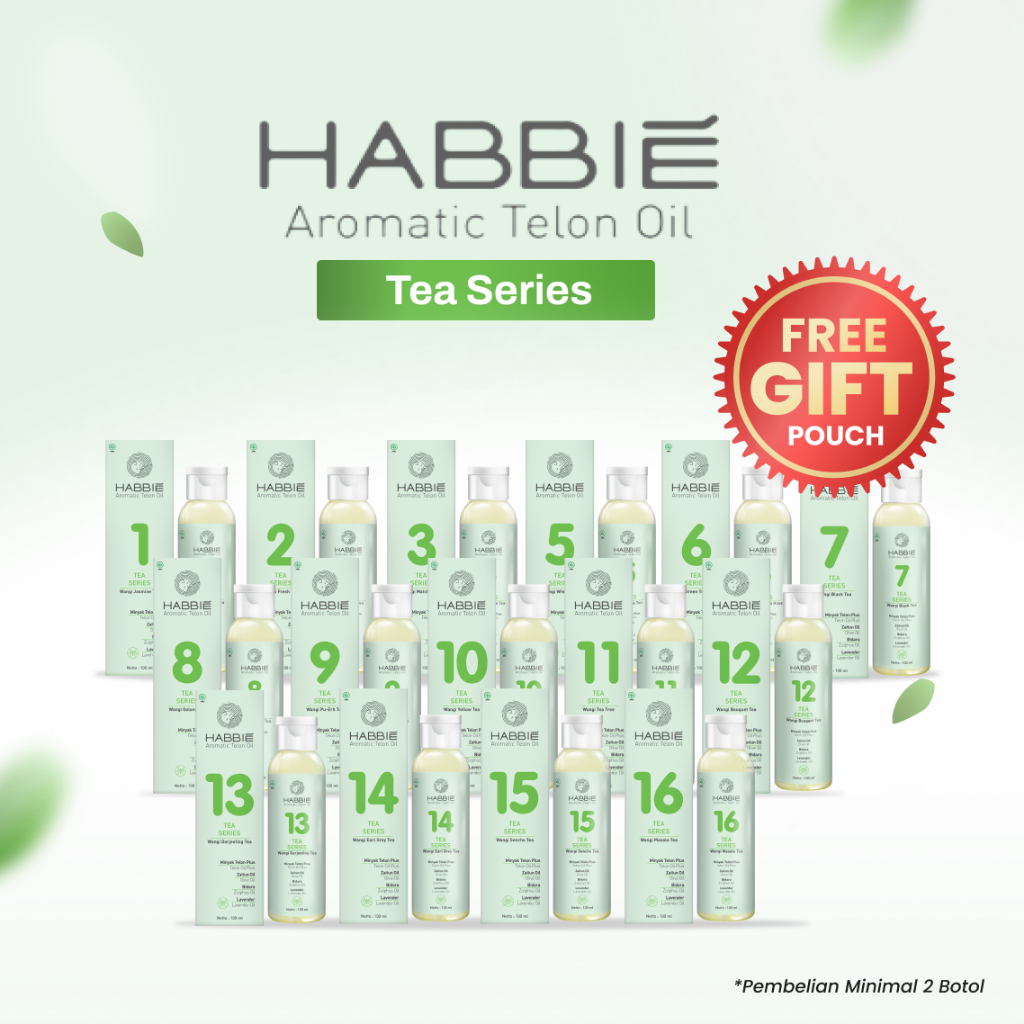 Habbie Minyak Telon Aromatic Telon Oil Tea Series 100ml - Minyak Telon Anak - Telon Habbie