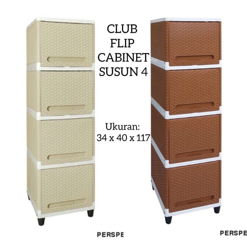 Lemari SUSUN Plastik Clip Flip Susun 2 3 4 5 - Lemari Plastik Susun Pintu Sliding - Lemari susun buk