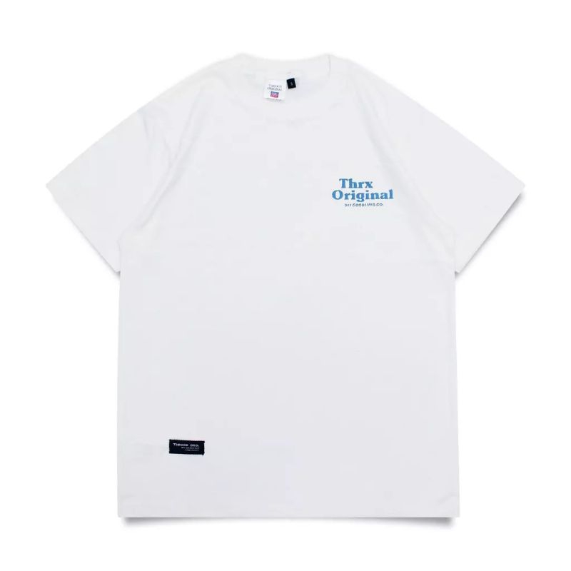 T-shirt throox original white unisex -kaos distro