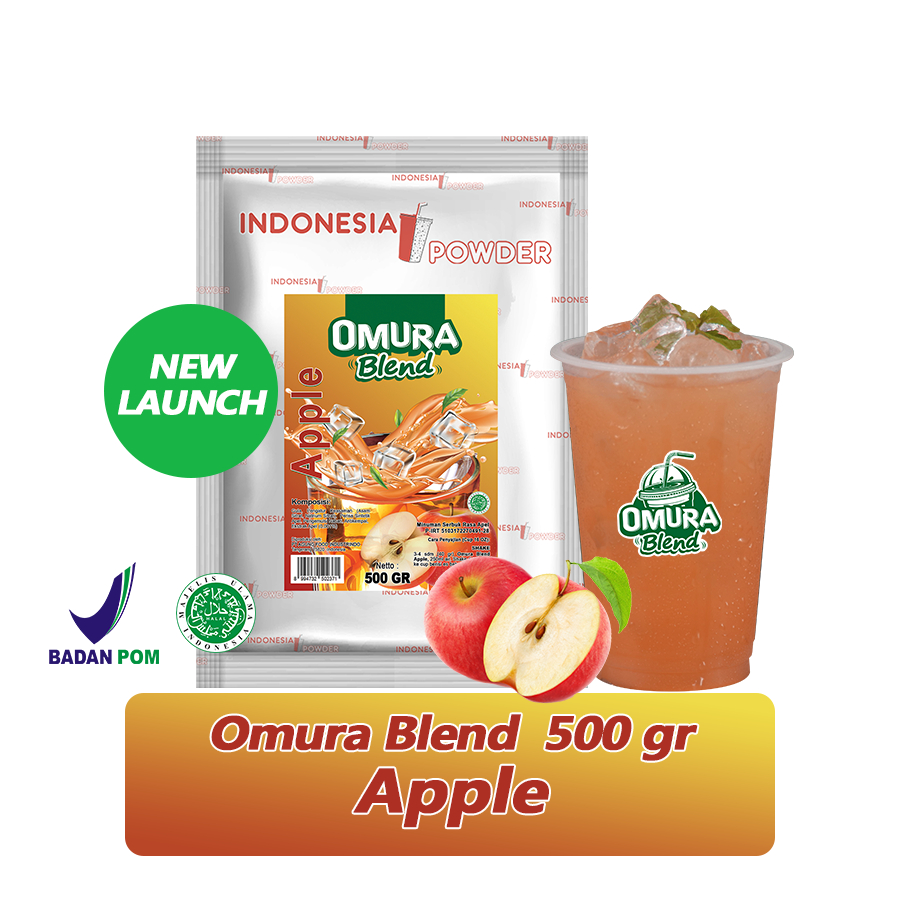 

Bubuk Minuman Premium Rasa Apple 500Gr / Apple Mix Gula - NUSANTARA POWDER - BLEND