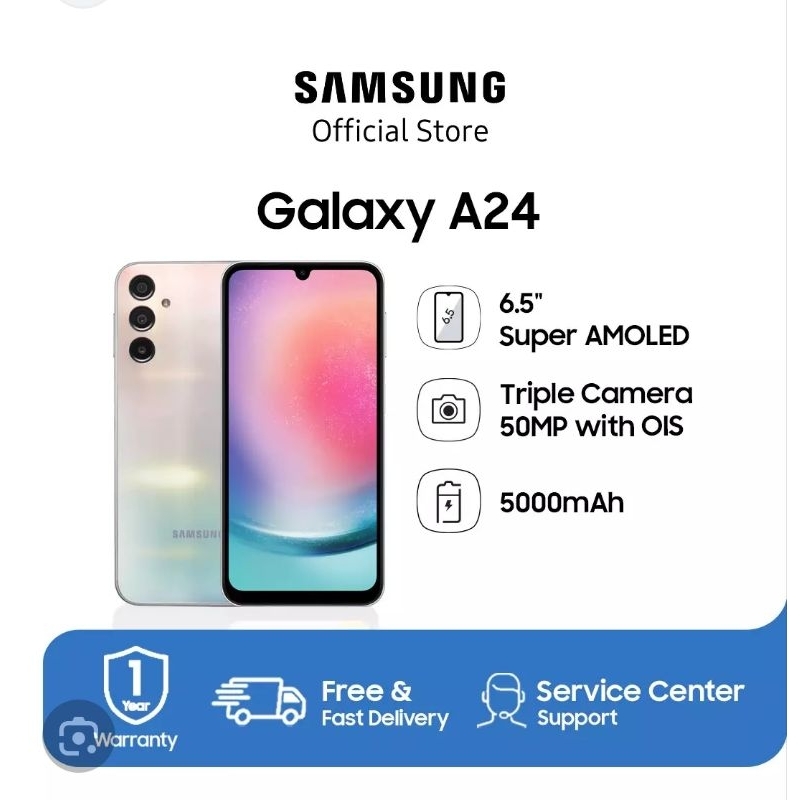 SAMSUNG A24 RAM 8/128 NEW A14 [4G dan 5G] RAM 6/128 BARU GARANSI RESMI SEIN
