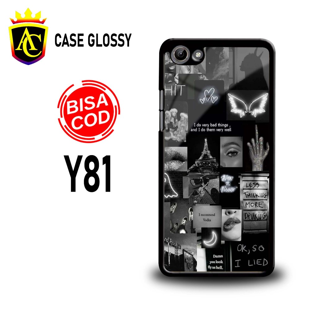 Case Vivo y81 Vivo y83 Vivo y93 Vivo y95 Vivo y91C Terbaru  - Hardcase 2d glossy - kesing hp - Hardc