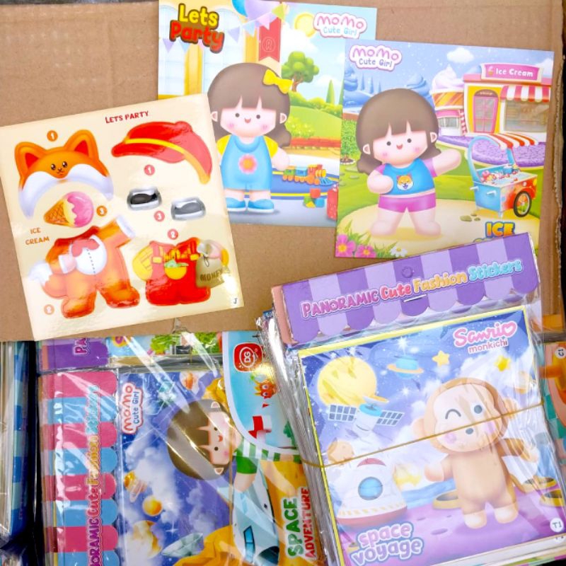 

1sachset STIKER EDUKASI CUTE FASHION MOMO