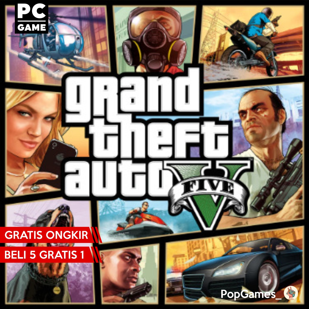 GTA 5 V PC GAME | Beli 5 Gratis 1 | Game PC terlengkap | Game PC Termurah | Free Download Game PC