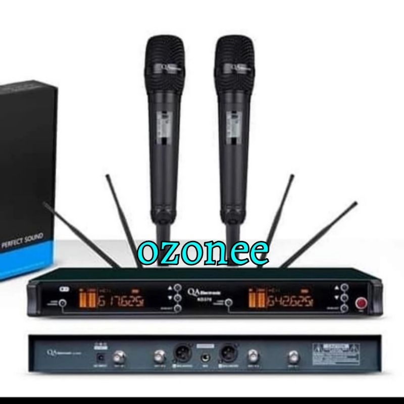 Mic Wireless QA Electronic KD 370 KD370 Handheld Microphone Pegang