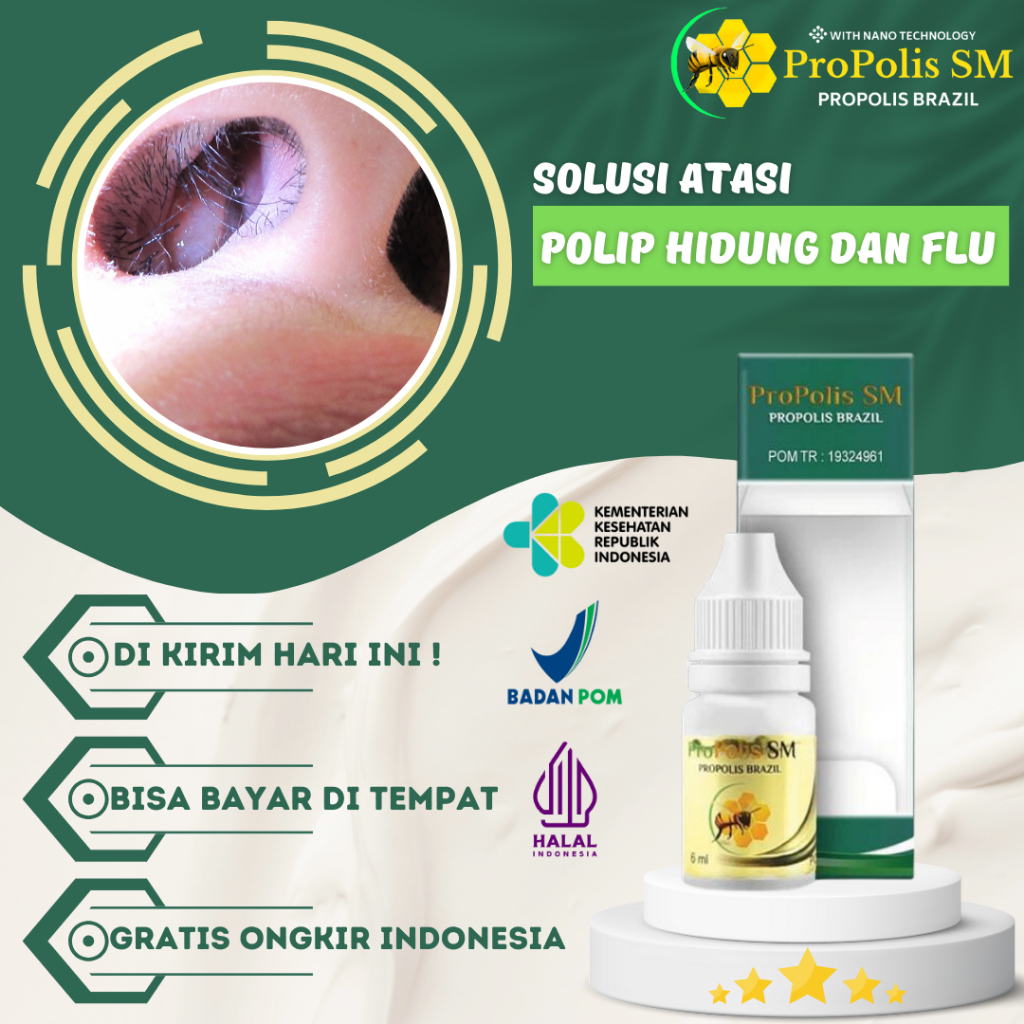Obat Polip Hidung, Sinusitis, Hidung Bau Busuk, Benjolan Di Dalam Hidung, Flu Pilek Menahun, Pilek B