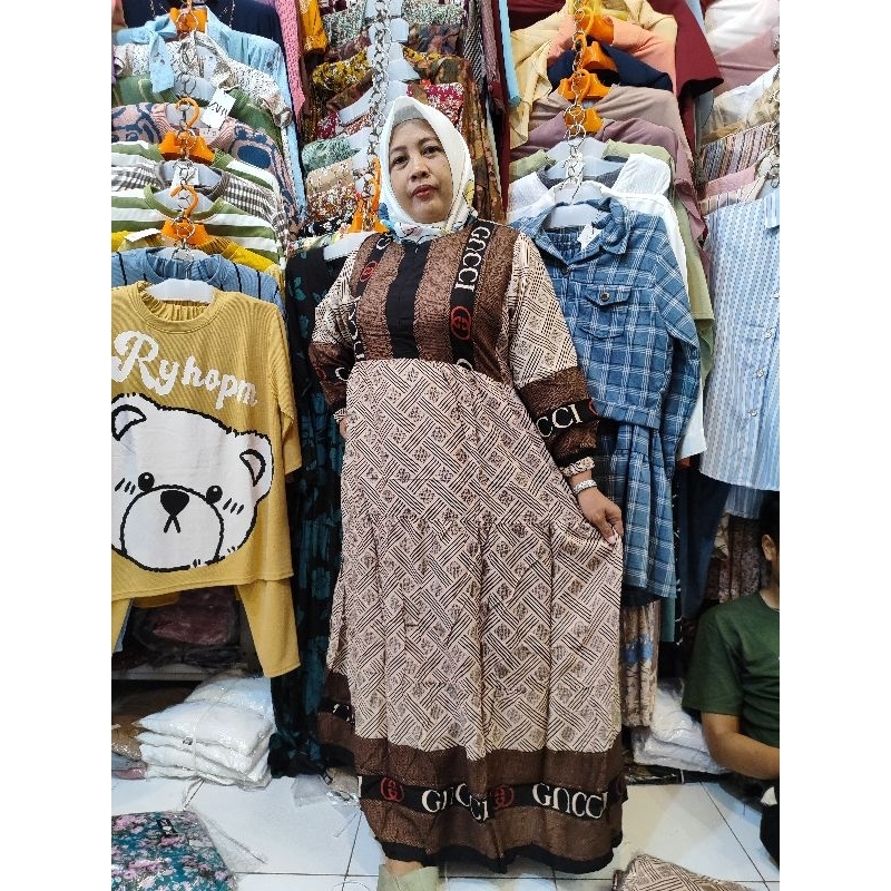 gamis GOZO jumbo bahan rayon