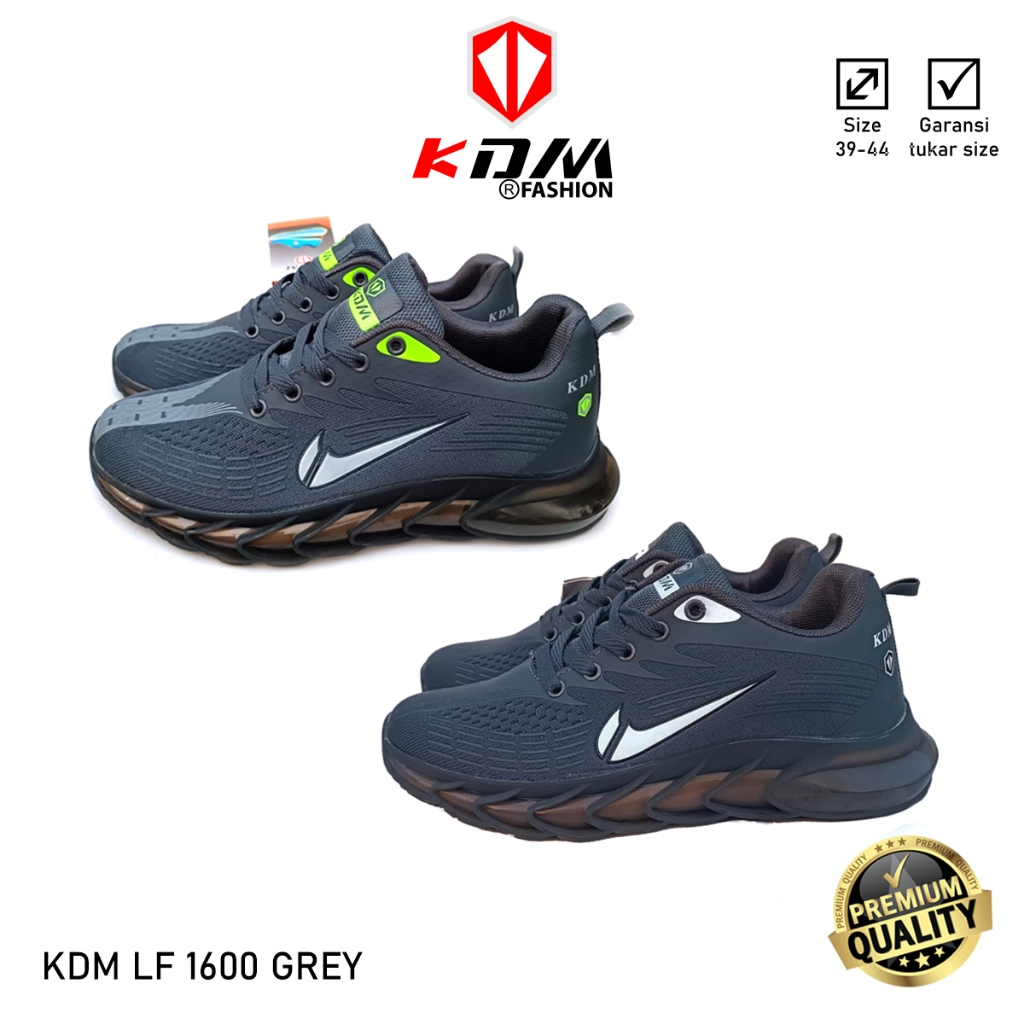 Sepatu Olahraga Lari Sepatu Running Sepatu Joging Original KDM LF 1600 Grey