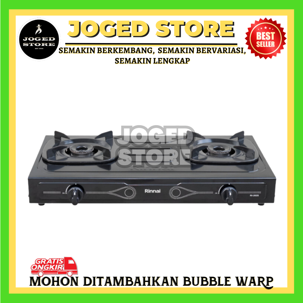Kompor Gas Dua Tungku RINNAI RI 202S | Kompor Gas Dua Tungku Murah | Kompor Gas Rinnai