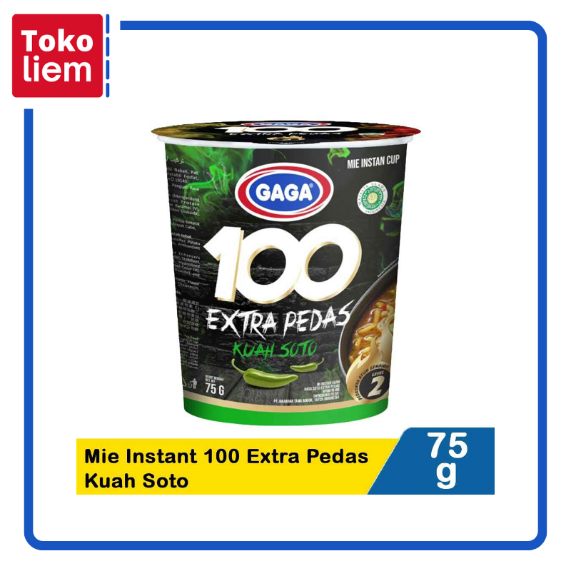 

Gaga Mie Instant 100 Extra Pedas Kuah Soto 75G