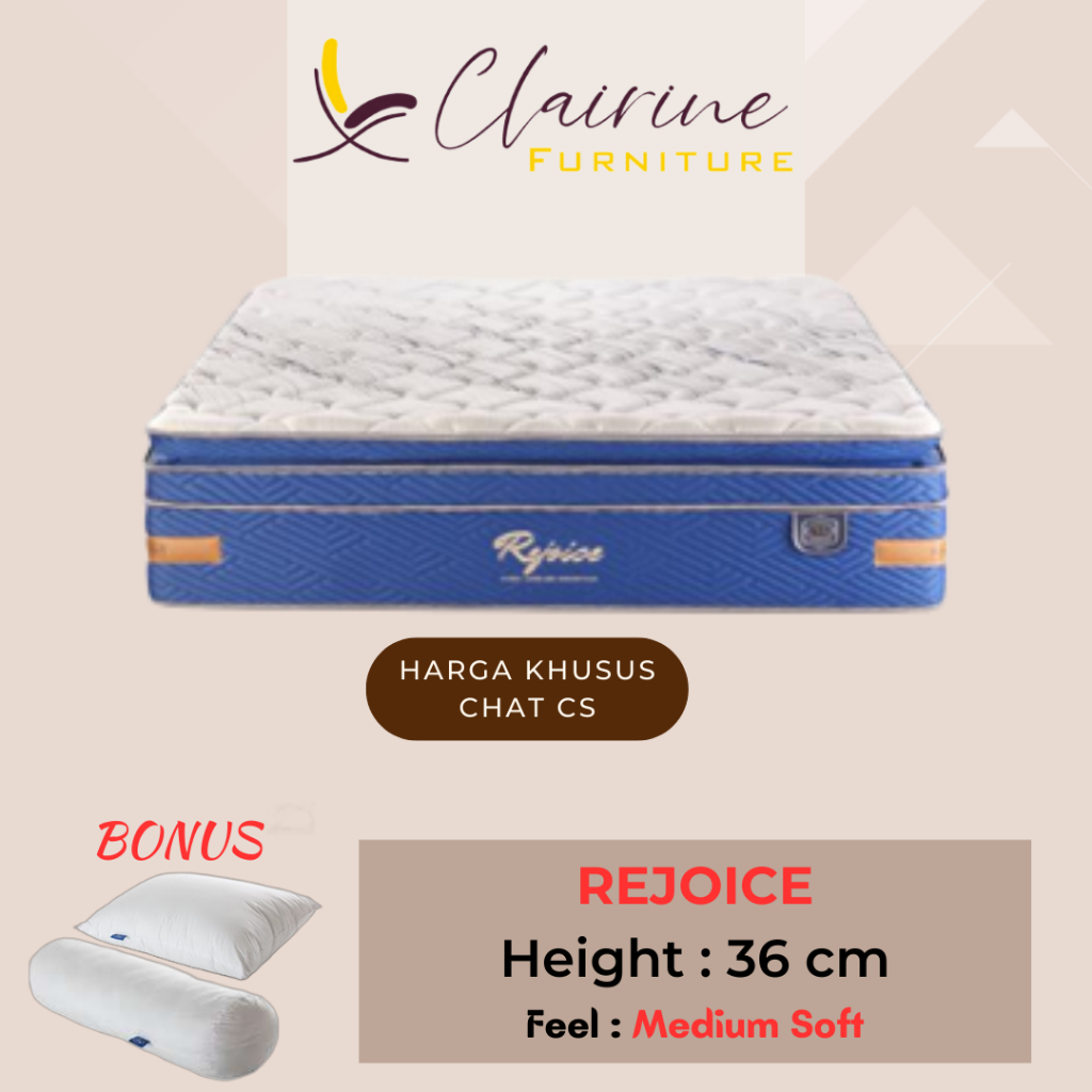 Kasur Springbed Elite Rejoice - Uk 90 / 120 / 160 / 180 / 200 cm