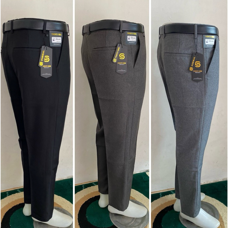 CELANA PANJANG KANTOR CELANA PANJANG BAHAN CELANA PANJANG SLIMFIT PRIA