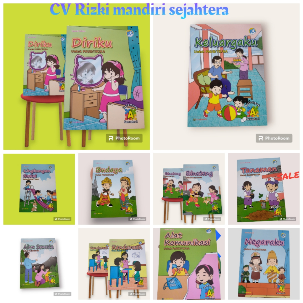 ORI harga satuan buku TK kelompok A semester 1 dan 2 penerbit CV Arya duta