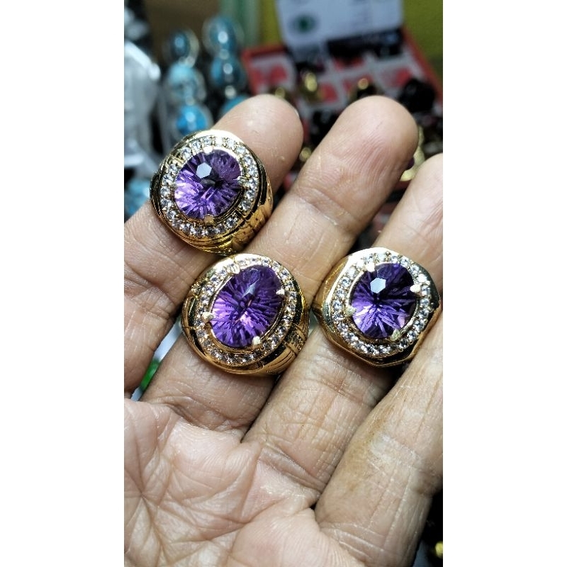 batu cincin kecubung amatis kastem