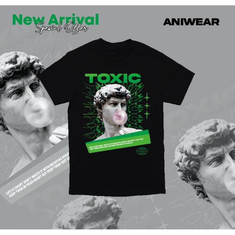 Ani-Wear Streetwear Toxic | Kaos pria&wanita | Kaos Casual