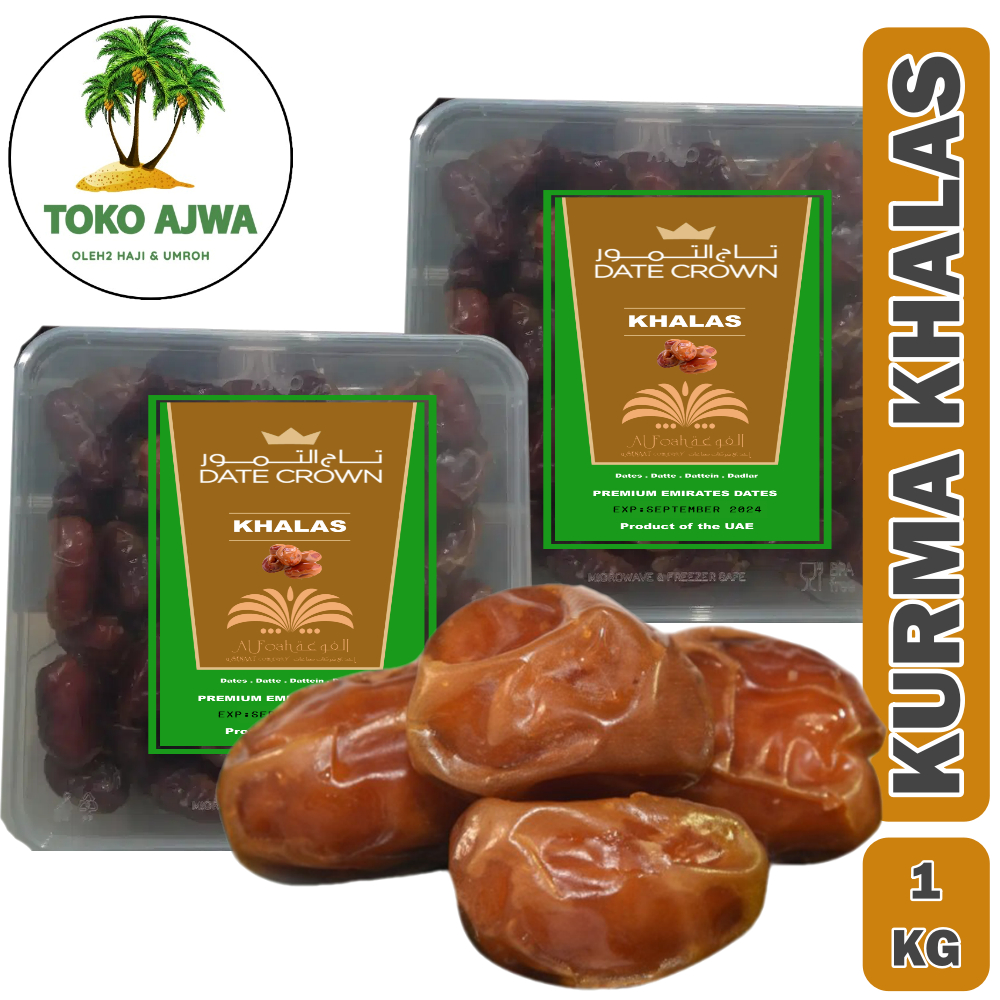 KURMA KHALAS 1kg [toples]// DUS COKLAT