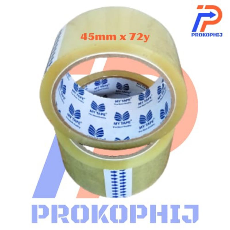 

Lakban Bening 45mm x 72Yard Full 66Meter Lakban 2inch Lakban Mytape Kualitas Daimaru