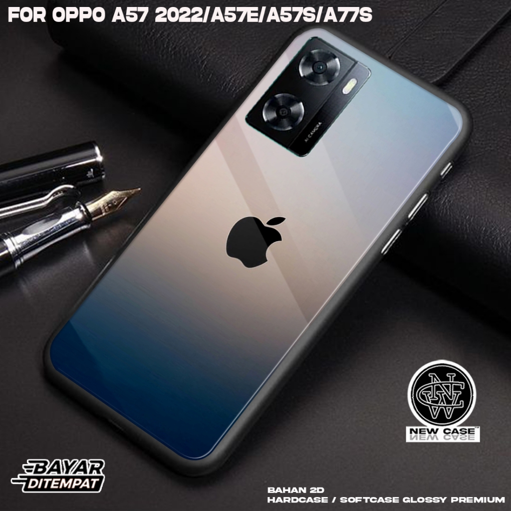 Case OPPO A57 2022 A57E A57S A77S - Casing Hp Terbaru 2023 Newcase [ MARBLE] Silikon Hp Mewah - Kesi
