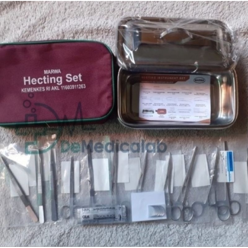 Hecting Set Marwa Alat Jahit Bedah Luka Hekting Set Hecting Set Marwa