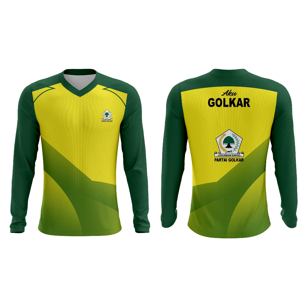 Baju Kaos PEMILU 2024 PARTAI GOLKAR PARTAI GOLONGAN KARYA Full Print Custom 11