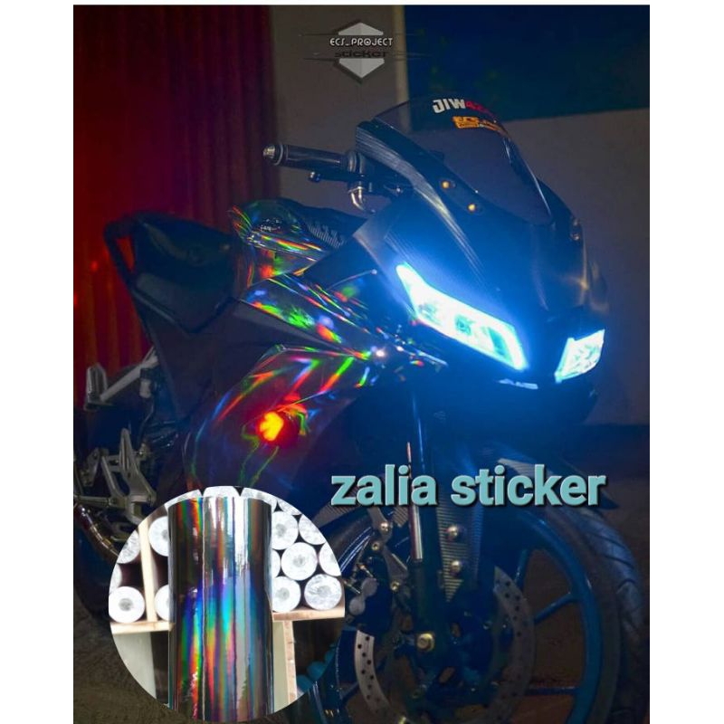 Sticker Skotlet Motor Hitam Hologram Untuk Beat-Vario
