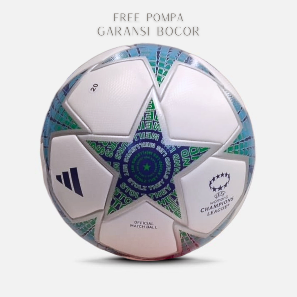 ADIDAS bola sepak original adidas UEFA Women's Champions League 23-24 Group Stage Ball bola kaki siz