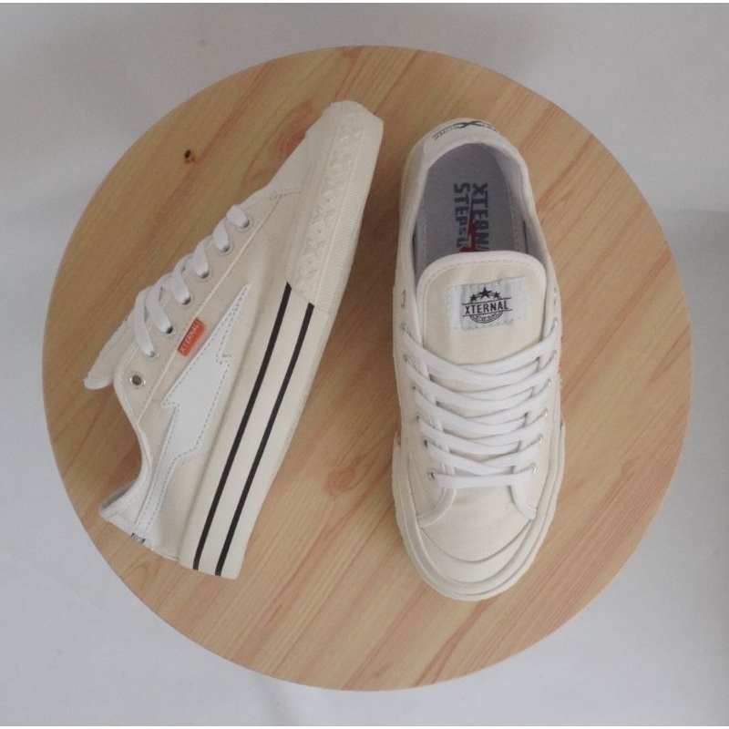 Sepatu XternalStepSure - Sepatu Sneakers Mitterns Storm Low Offwhite Original