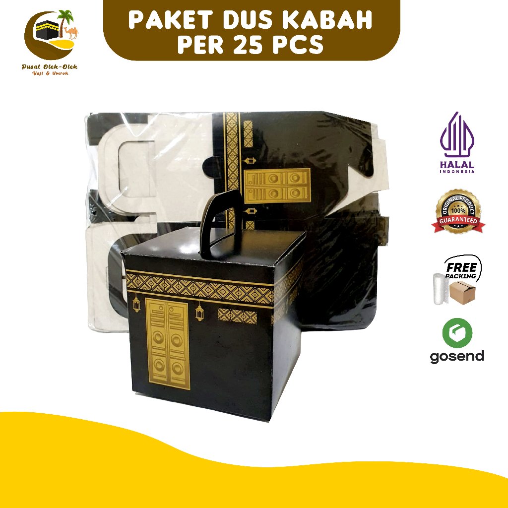 

Kardus box kabah oleh oleh haji dan umroh per 25 pcs