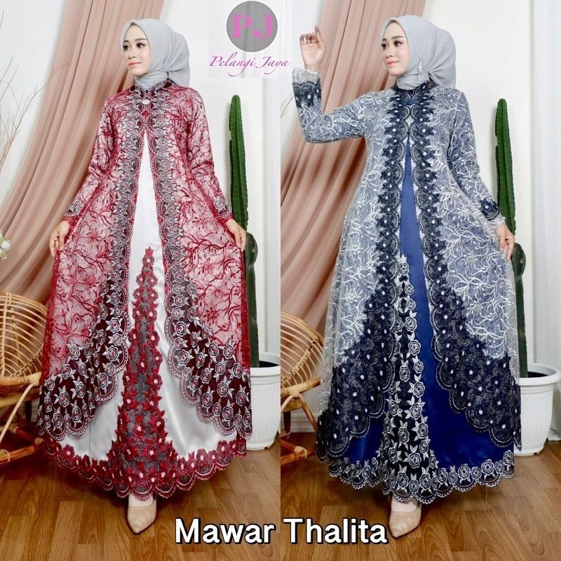 KEBAYA ORIGINAL//KEBAYA MODERN//GAMIS MAWAR THALITA (JUMBO LD 120CM)//SERAGAMAN KELUARGA//BAJU PESTA