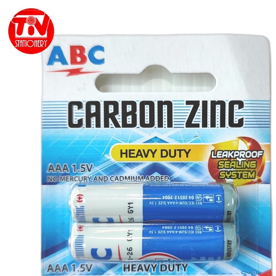 Baterai ABC Biru Kecil AAA (isi 2) [R3 BIRU]