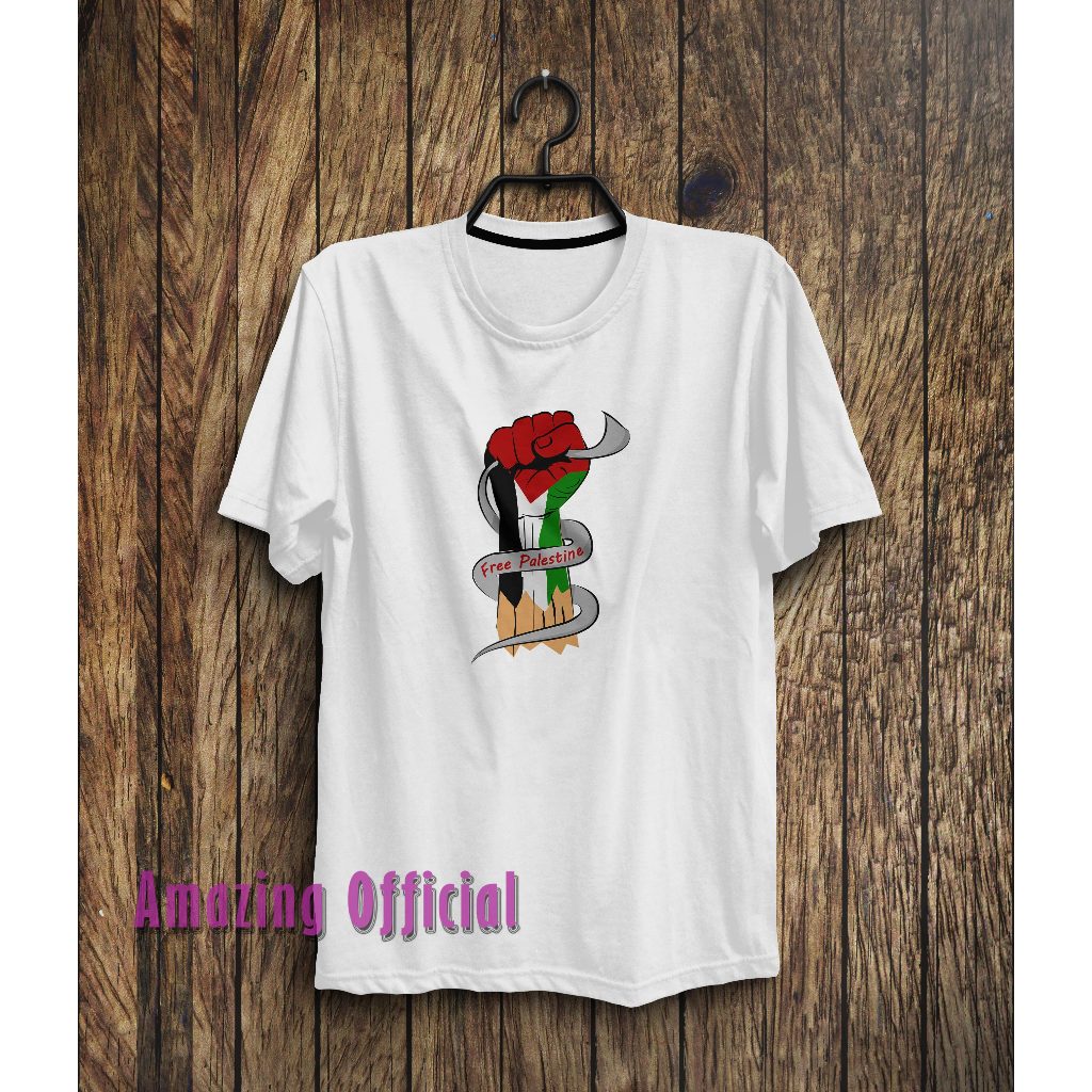 Kaos Unisex Pria dan Wanita // Baju Kaos Distro Lengan Pendek // Baju Kaos Muslim Tulisan arab Motif