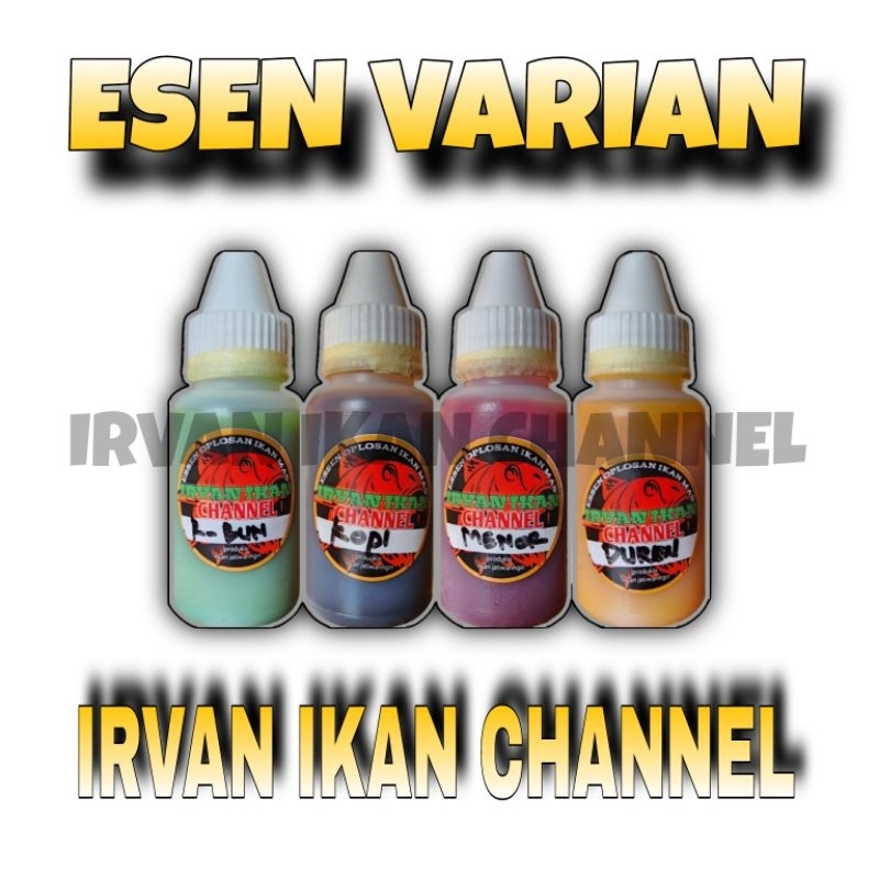 Esen IRV 4 Varian R-bun, Kopi, Menor, Meded, Duren, Dumel & Merong 30ml Irvan Ikan Channel
