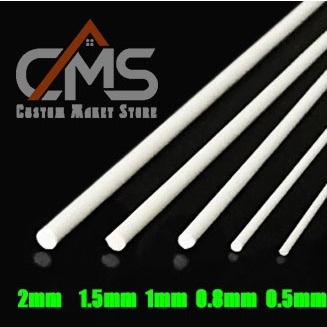 ABS Round Bar 3MM / Stick Plastik Bulat Padat - Diameter 3MM, Panjang 50CM