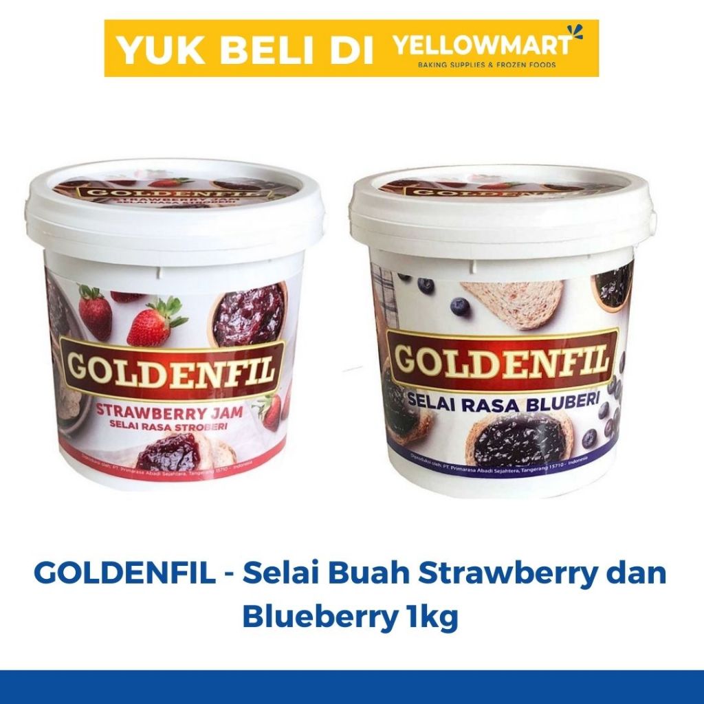 

GOLDENFIL - Selai Buah Strawberry dan Blueberry 1kg