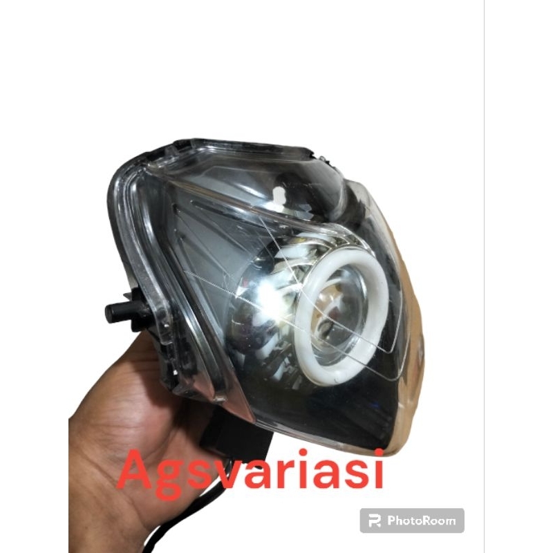 Lampu depan Revo old proji LED