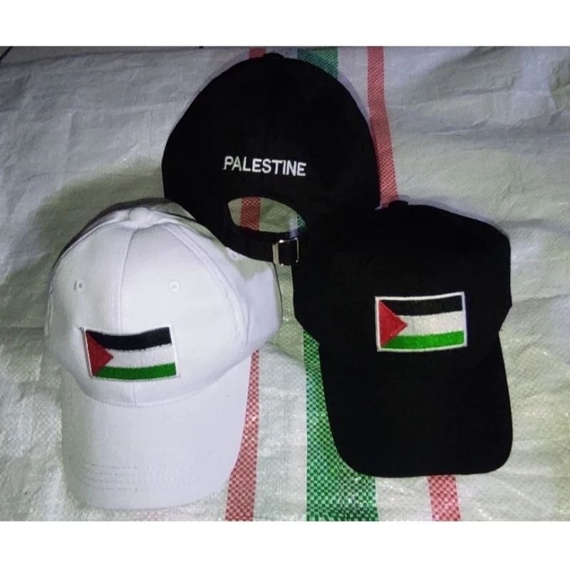 topi besboll bordir Palestina terending peria dan  kupluk Palestina