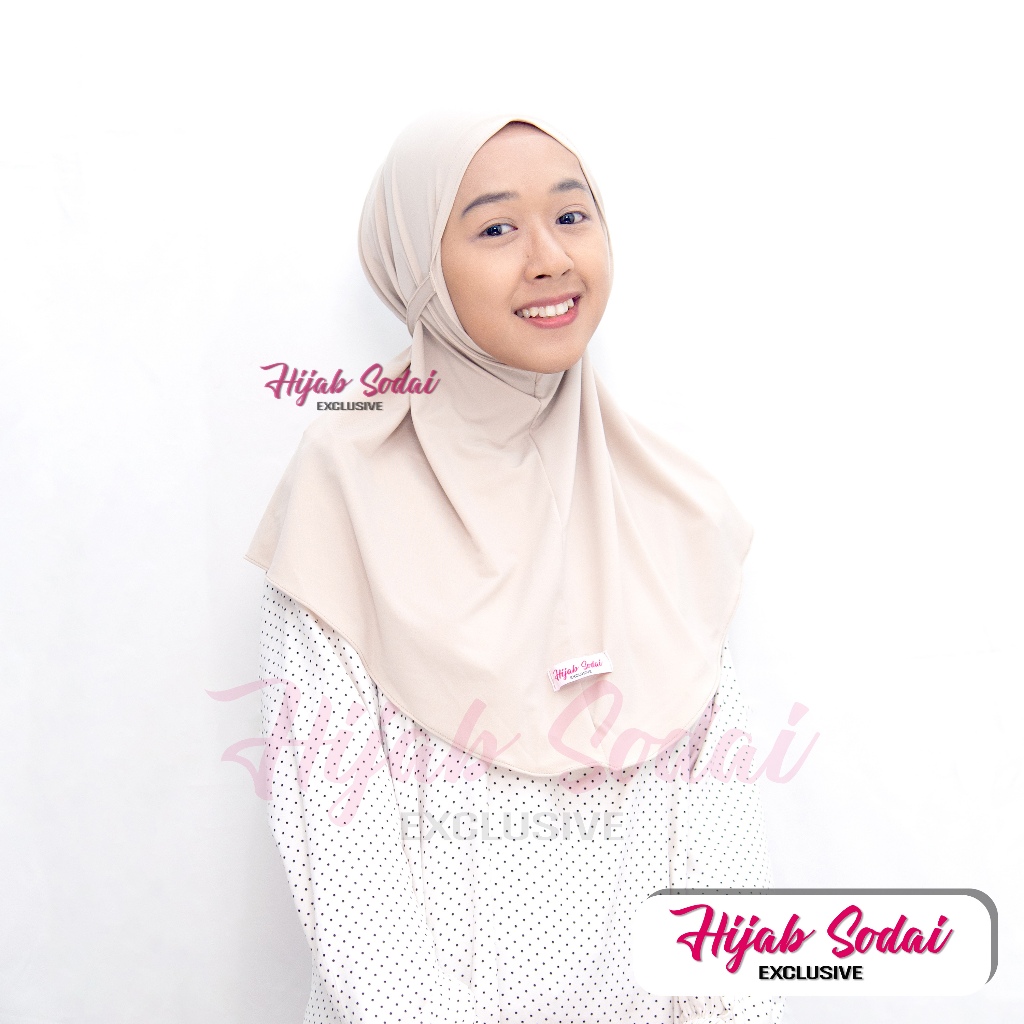 SODAI EXCLUSIVE - Hijab Bergo Maryam Sodai Tali Jersey Super Premium M