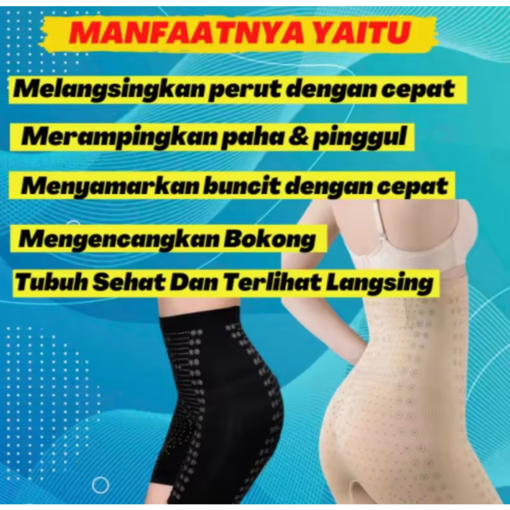 ORI Celana Korset Pelangsing Pengecil Perut Paha Pembakar Lemak Korset Wanita Pria/Celana Infrared P