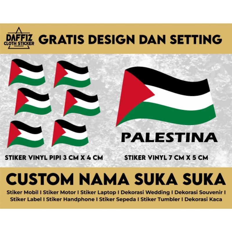 

Stiker Vinyl Exilo Palestina