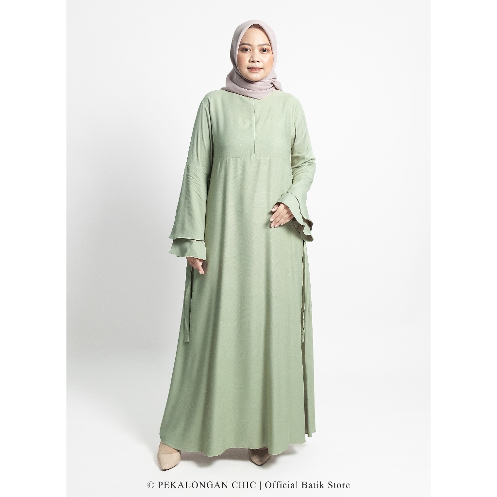 Aisyah Dress Gamis Rayon Polos Bahan Premium Rayon Twill Ori Tebal Adem Home Dress Busui Size L-XXXL