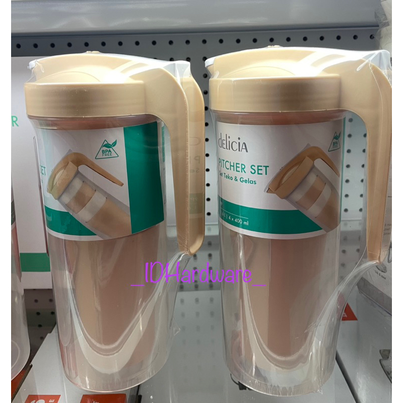Set teko dan mug Water jug Teko plastik dan gelas