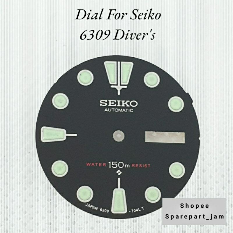 Dial for Seiko 6309 divers Green luminous