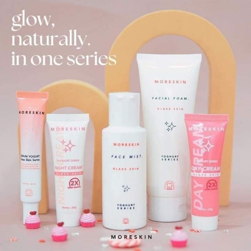SKINCARE MURAH BPOM AMAN GLASKIN NEW PAKET TERBARU NASA ORI MORESKIN YOGURT SERIES SKINCARE KOREA GL
